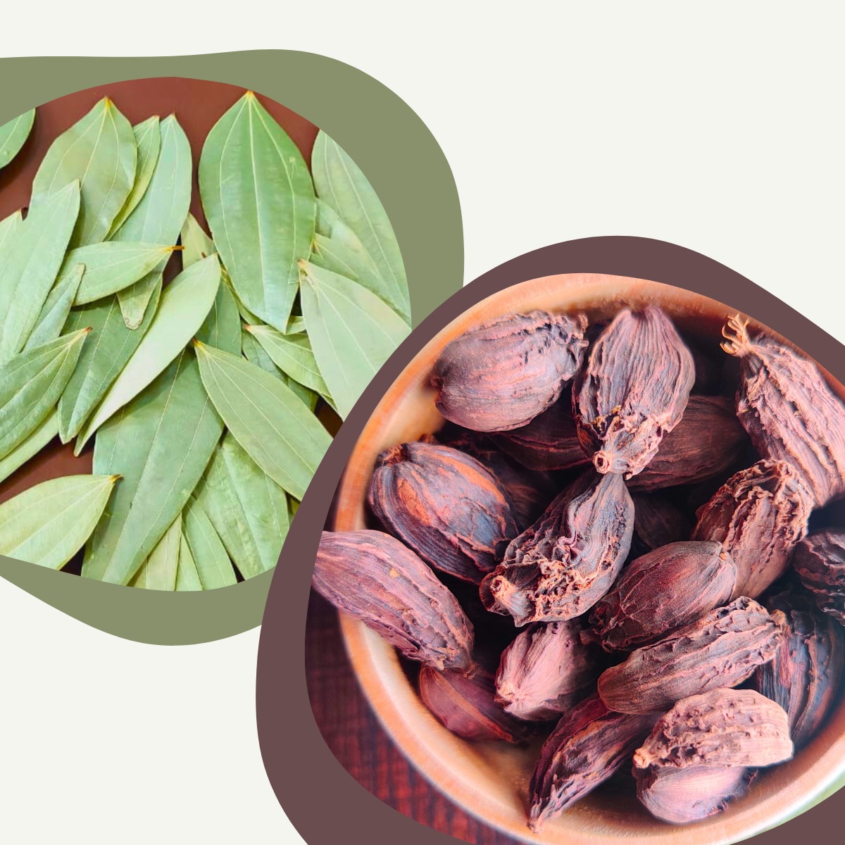 Black Cardamom (Sikkim) (200gms) and Bay Leaves Handpicked & Stem cut (20 grams)